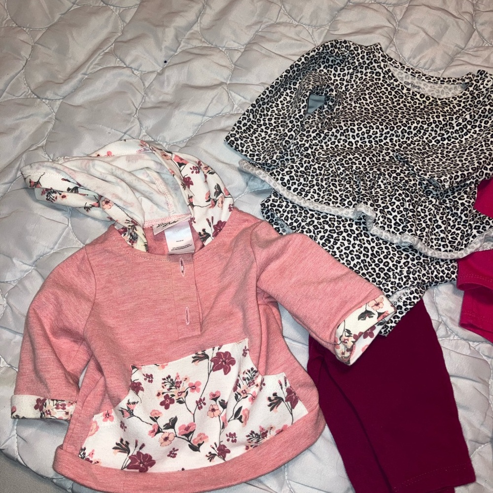 Lot of Baby Girls size 3 month Fall/Winter Clothing - Picture 2 of 5